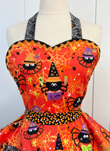 Load image into Gallery viewer, Spiders and Spells Halloween Apron
