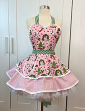Load image into Gallery viewer, Vintage Kewpie Dolls Pink Christmas Apron
