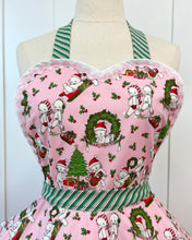 Load image into Gallery viewer, Vintage Kewpie Dolls Pink Christmas Apron
