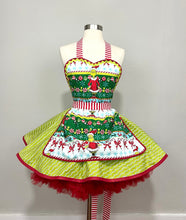 Load image into Gallery viewer, Grinch Christmas Apron -  All About The Candy
