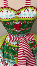 Load and play video in Gallery viewer, Grinch Christmas Apron -  All About The Candy
