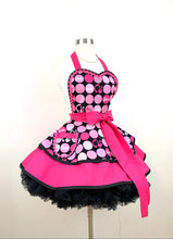 Load image into Gallery viewer, Polka Dot Barbie Apron, Women&#39;s Apron
