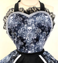 Load image into Gallery viewer, Maid of Skull Manor Costume Apron

