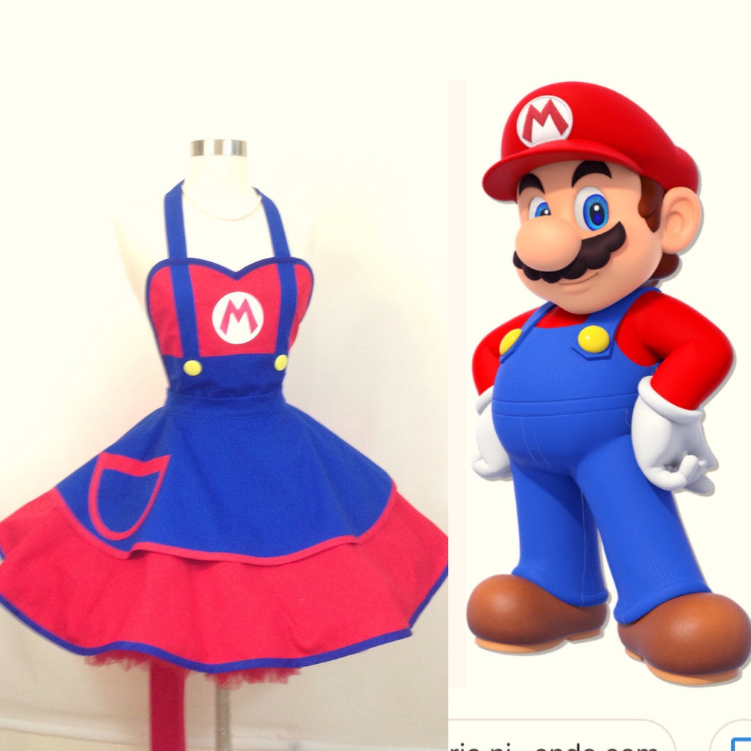 Mario The Plumber Costume Apron